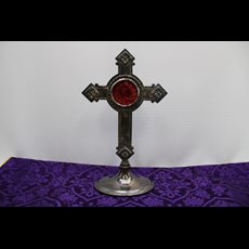 11" Cross Shaped Reliquary SKU C098-008